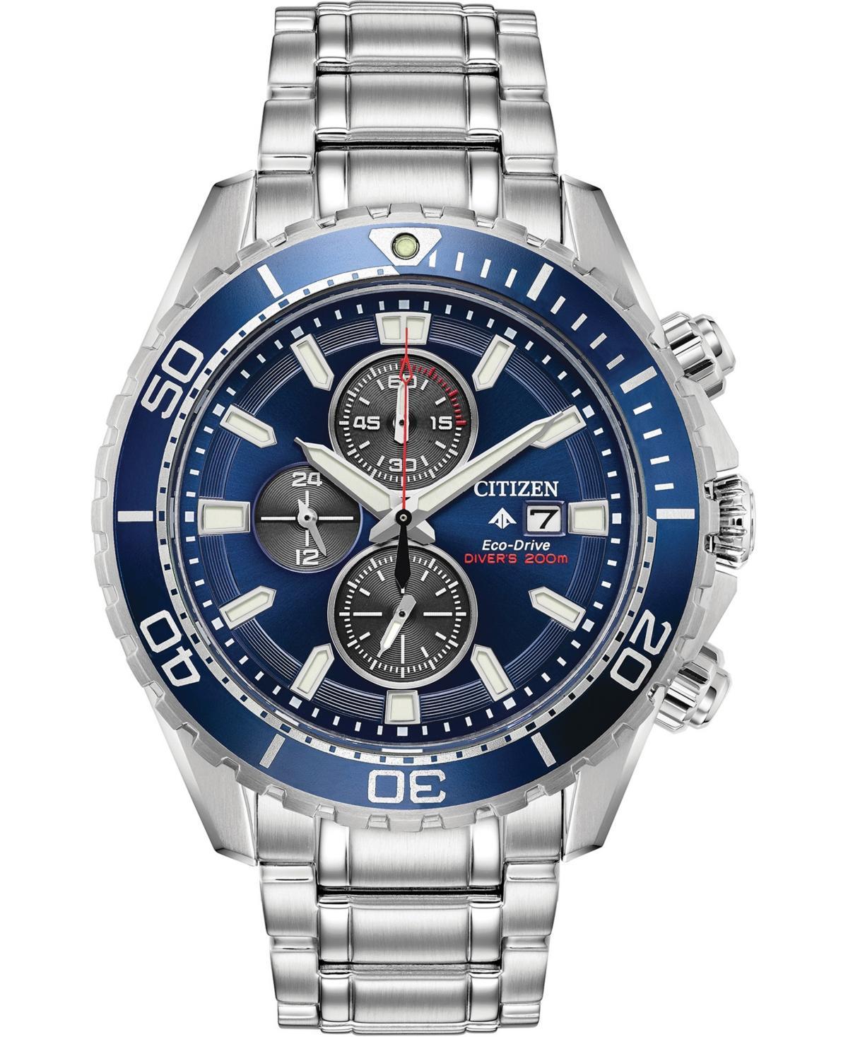 Citizen Mens Promaster Dive Chronograph Stainless Steel Bracelet Watch Product Image