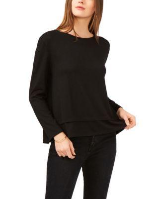 Women's Long Sleeve Tie Back Cozy Knit Top Product Image