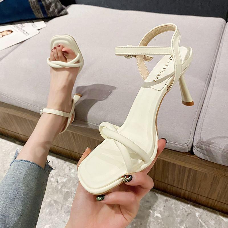 Knotted High-Heel Sandals product image