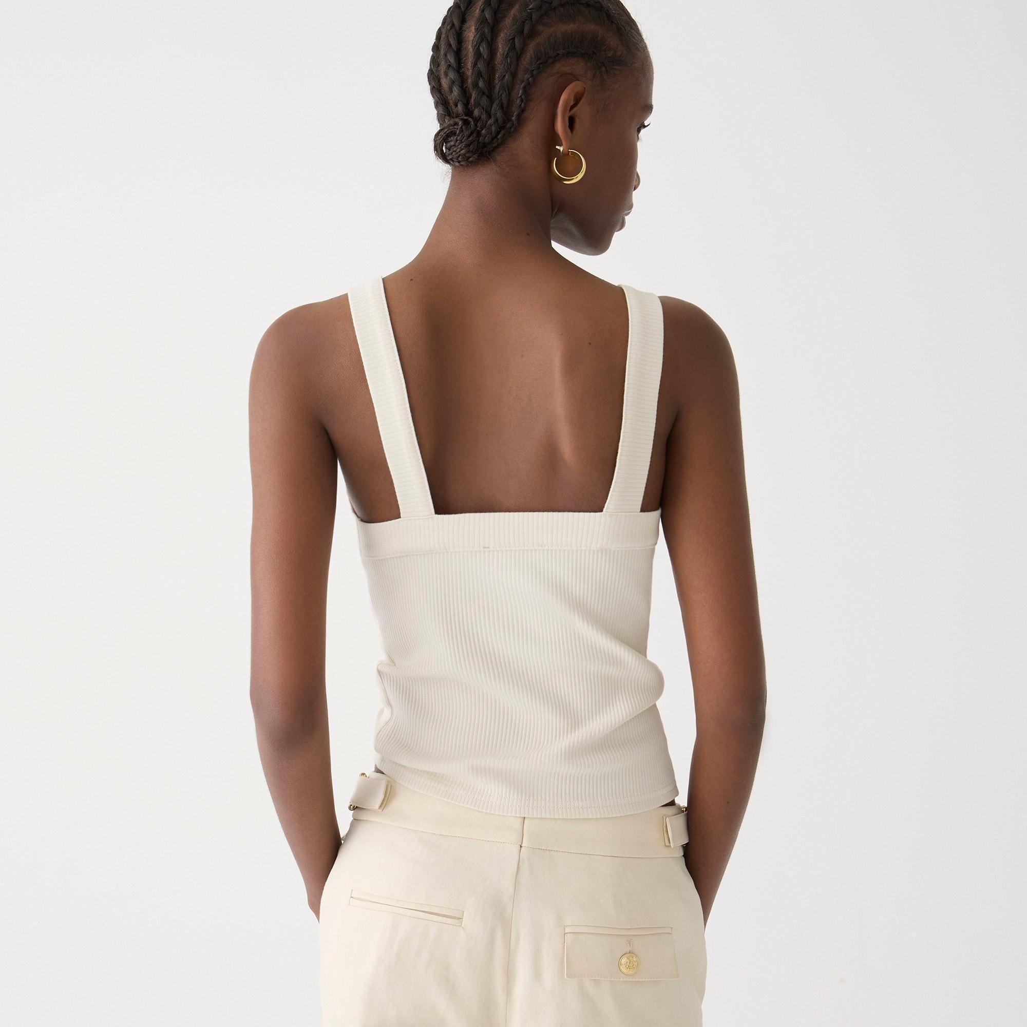 Vintage rib wide-strap tank top Product Image