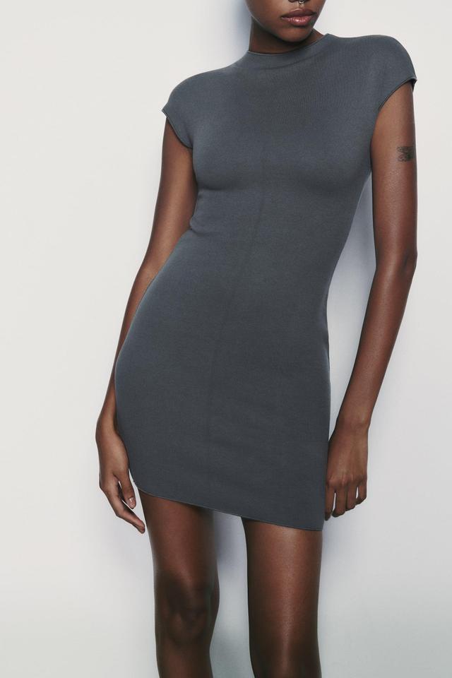 SHORT STRETCH KNIT DRESS Product Image