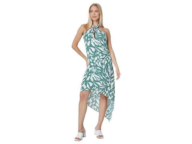 BCBGMAXAZRIA Long Halter Maxi Dress (Ivy) Women's Clothing Product Image