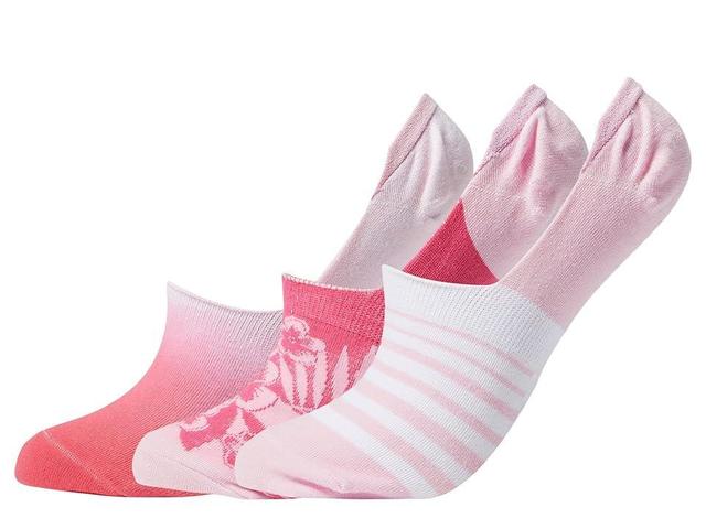 Columbia PFG Palm Tropics Liner 3-Pack (Ultra Pink Assorted) Women's Crew Cut Socks Shoes Product Image