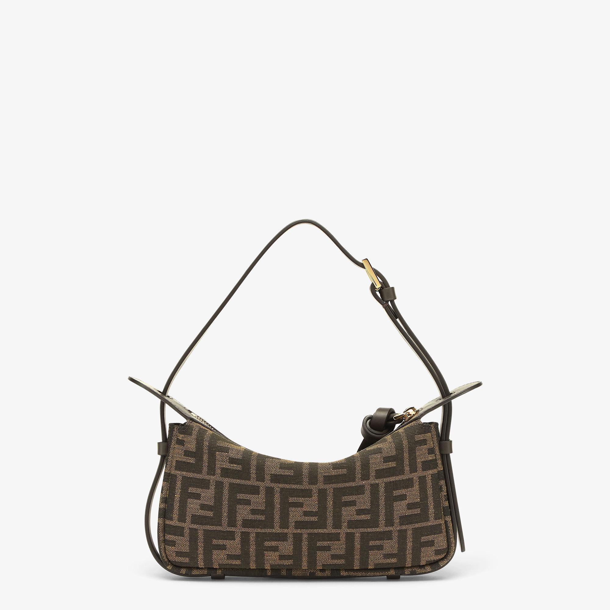 Simply Fendi MiniBrown FF jacquard fabric mini bag Product Image