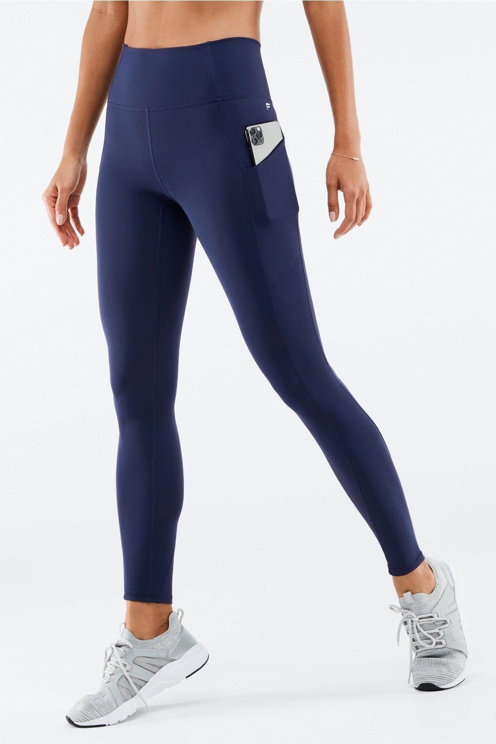 Fabletics Oasis High-Waisted Legging Womens blue plus Size 4X product image