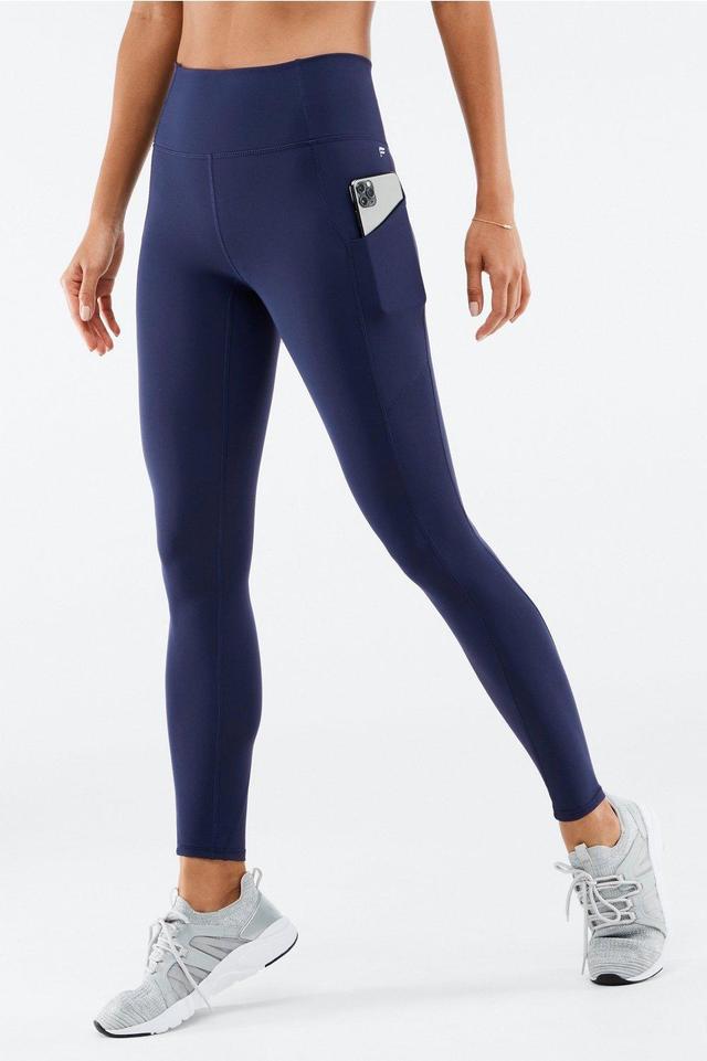 Fabletics Oasis High-Waisted Legging Womens blue plus Size 4X Product Image