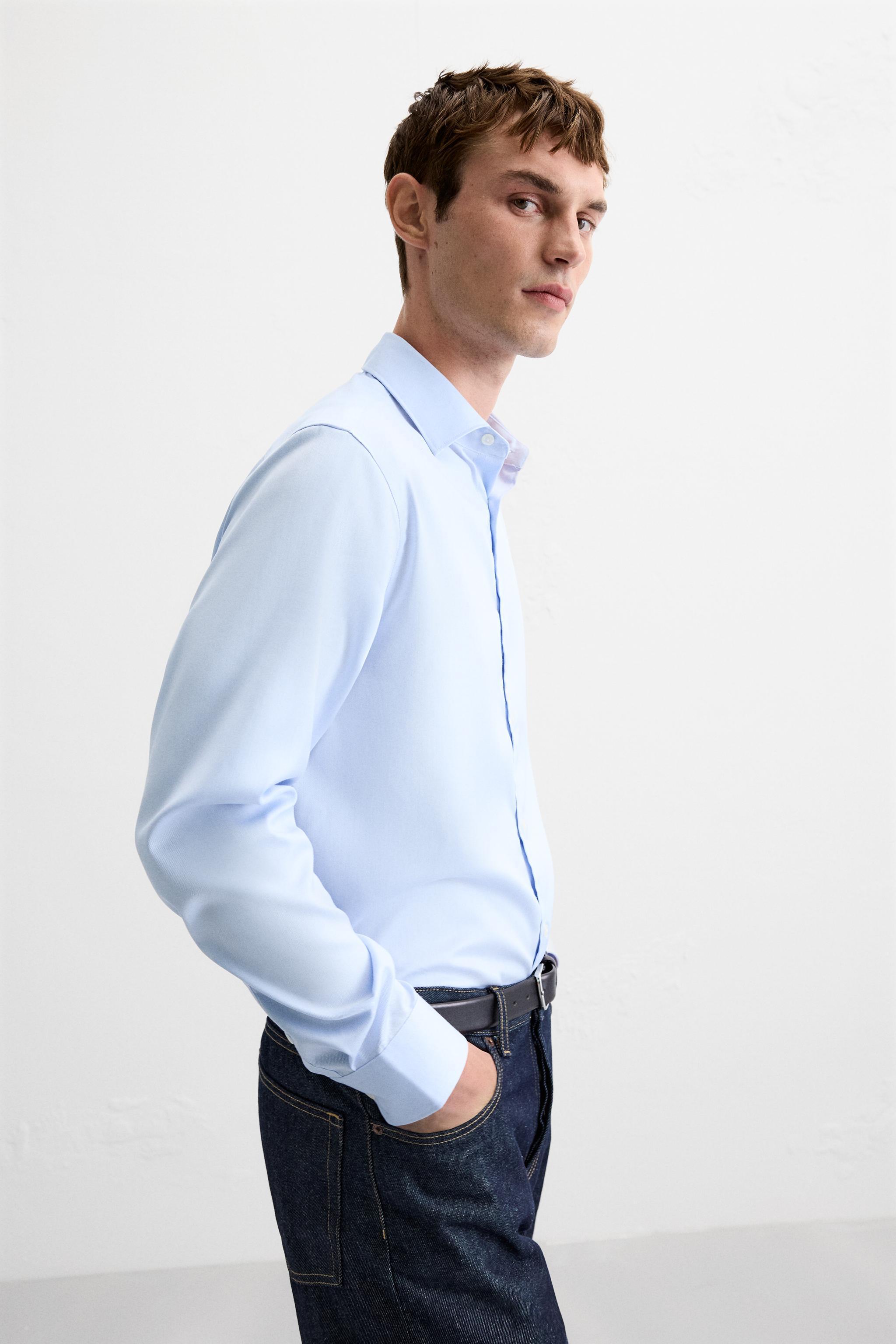 TEXTURED WEAVE TWILL SHIRT Product Image