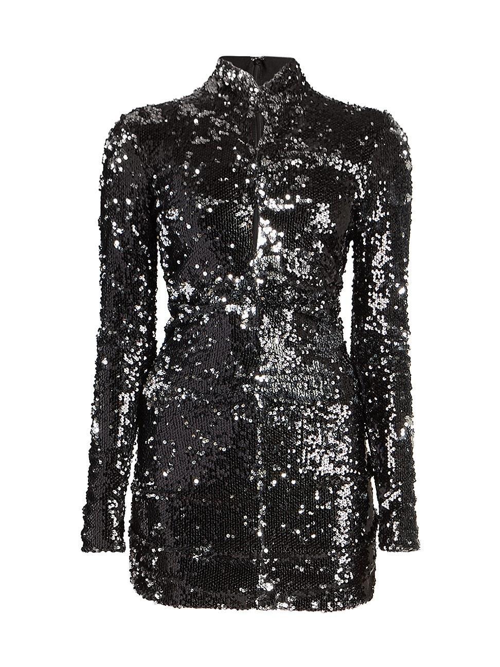 Womens Marnela Sequin Cotton Cut-Out Minidress Product Image