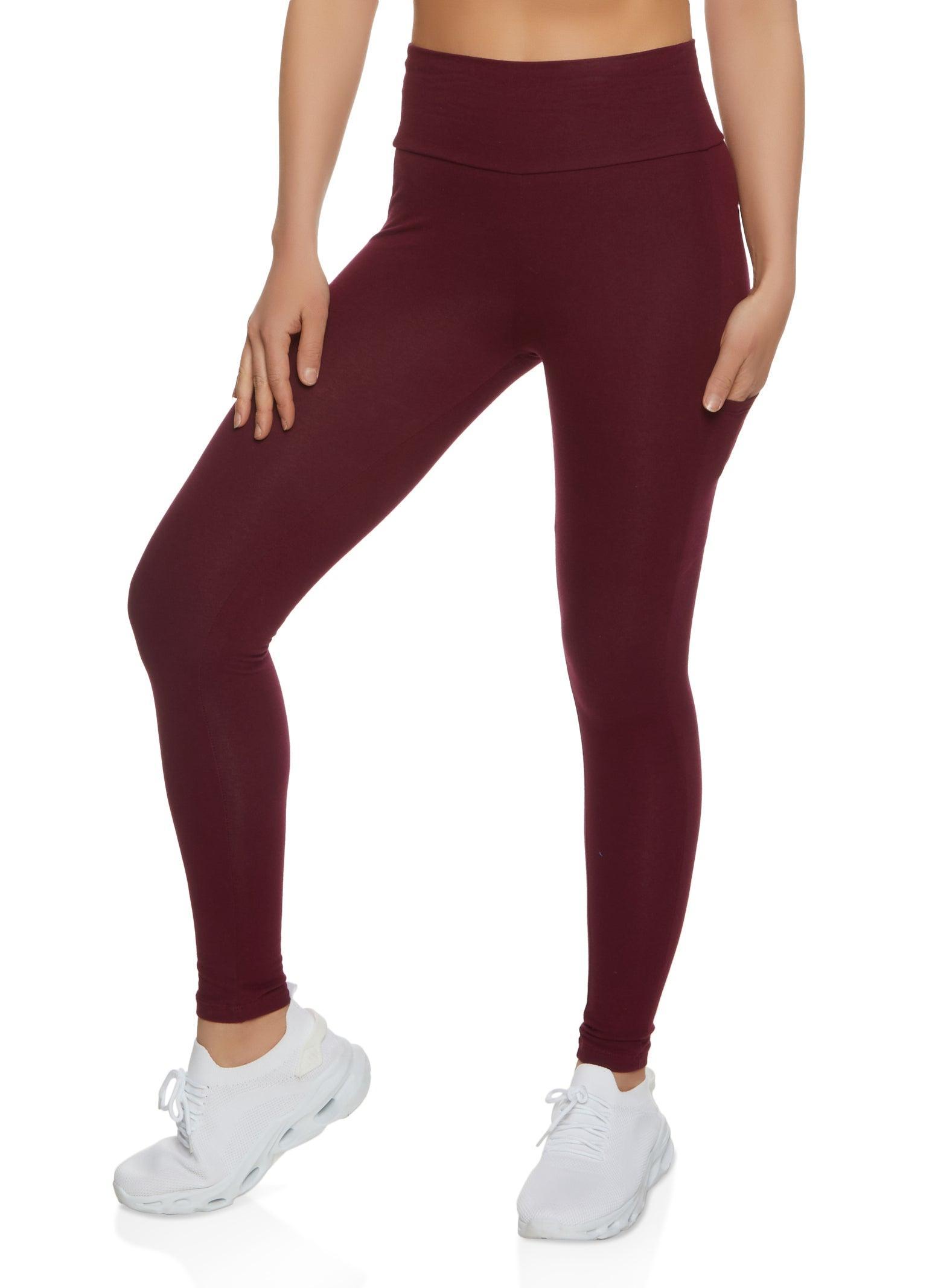 Womens High Waist Cropped Pocket Leggings Product Image