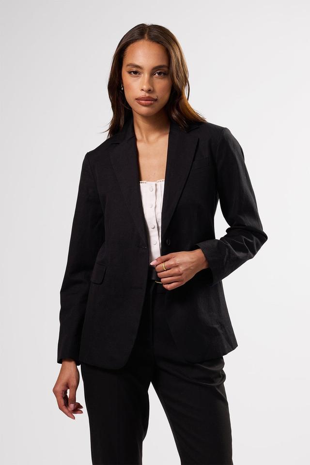 Slim Tobie Summer Blazer - Black Product Image