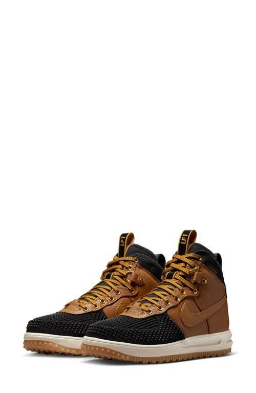 Nike Mens Nike Lunar Force 1 Duckboot - Mens Shoes Black/Gold/Brown Product Image