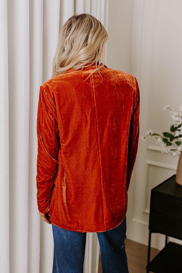 Downtown Happy Hour Velvet Blazer Product Image