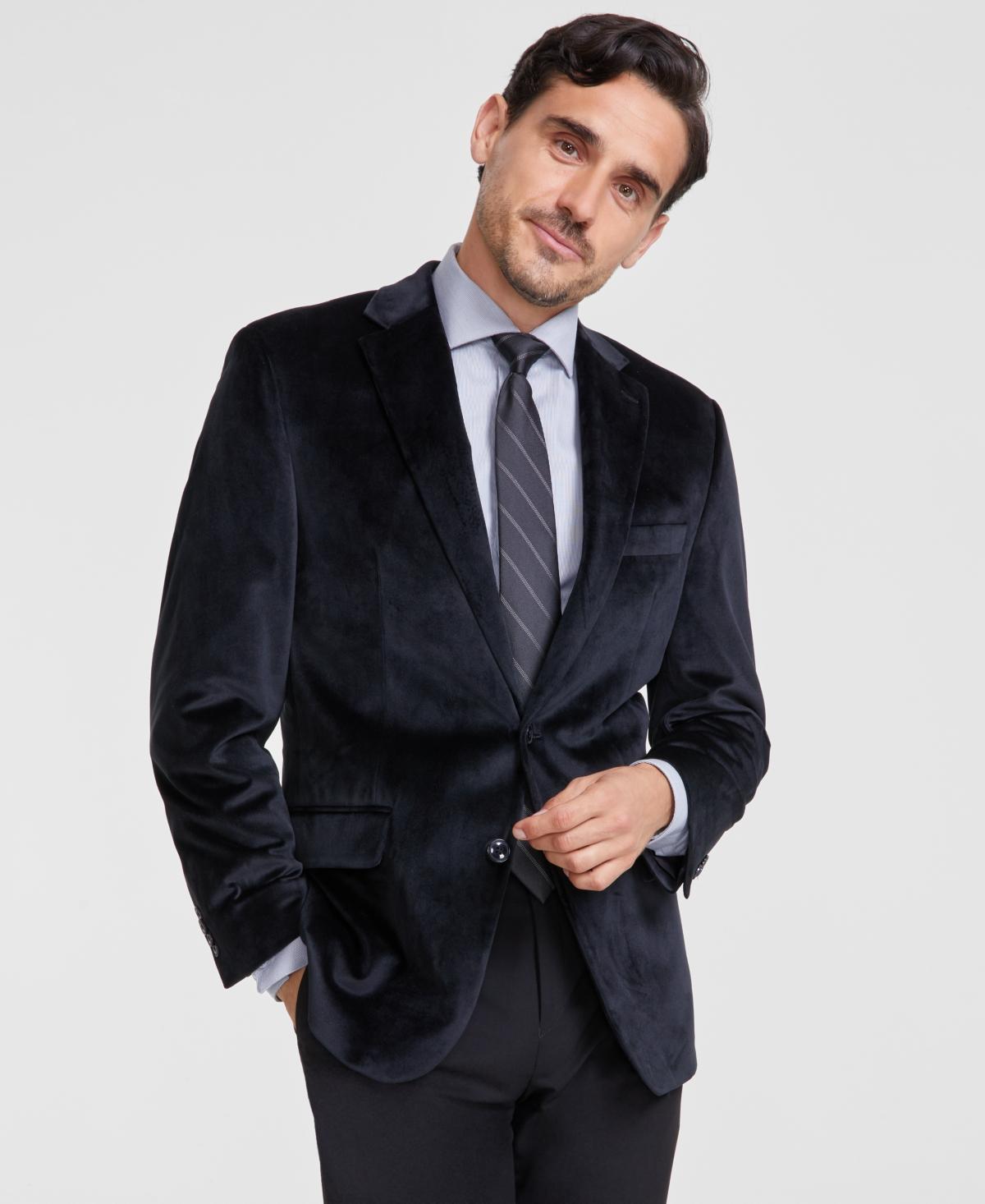 Michael Kors Mens Classic-Fit Velvet Sport Coat Product Image