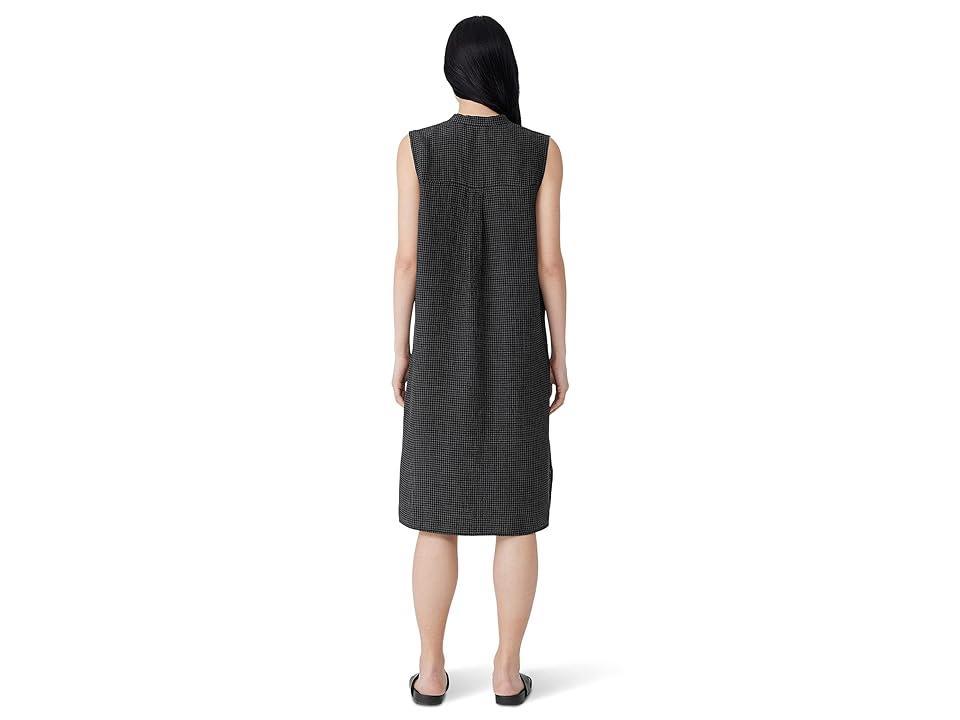 Eileen Fisher Petite Mandarin Collar Knee Length Dress Women's Dress Product Image