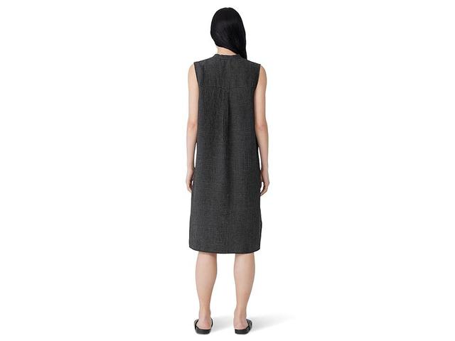 Eileen Fisher Petite Mandarin Collar Knee Length Dress Women's Dress Product Image