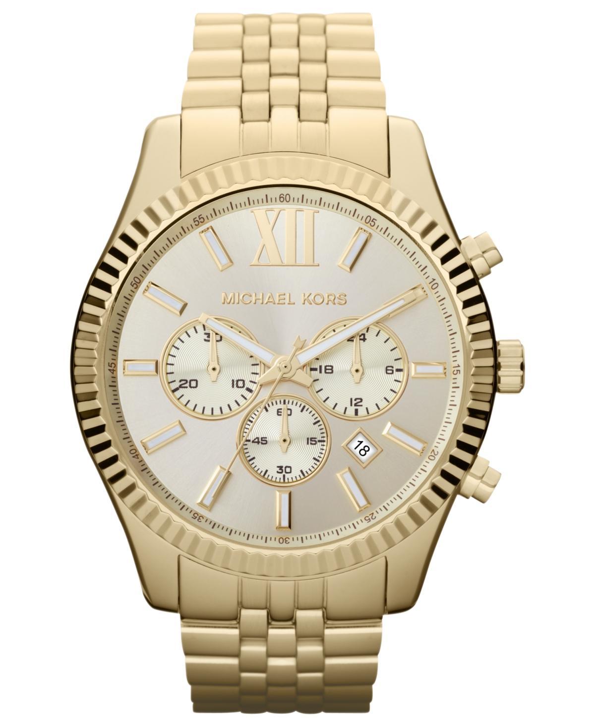 Oversized Pavé Logo -Tone Watch Product Image