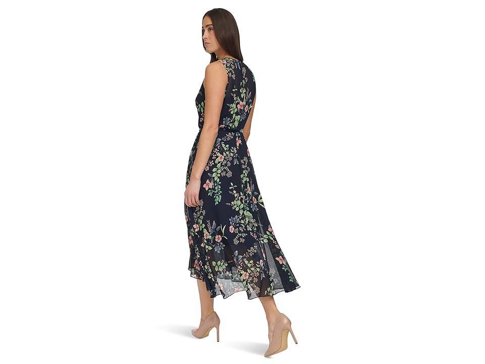 Tommy Hilfiger Floral Maxi Dress (Sky Captain Multi) Women's Dress Product Image