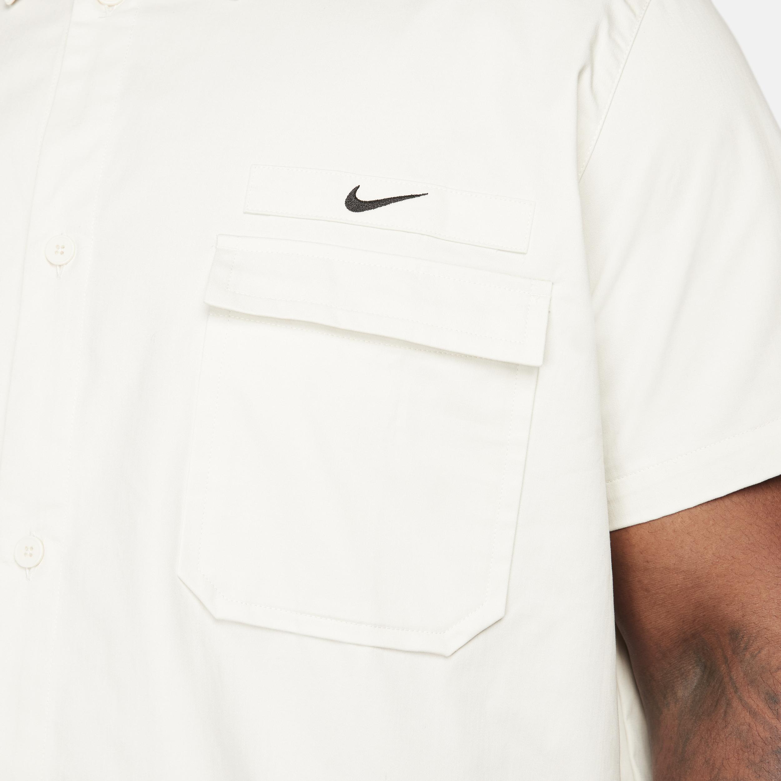 Nike Woven Military Short-Sleeve Button-Down Shirt Product Image