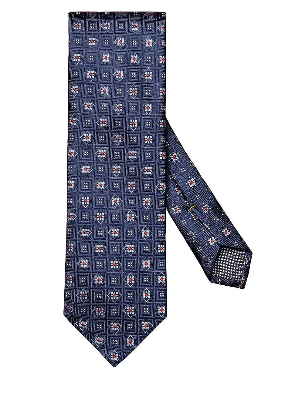 Mens Geometric Silk Tie Product Image