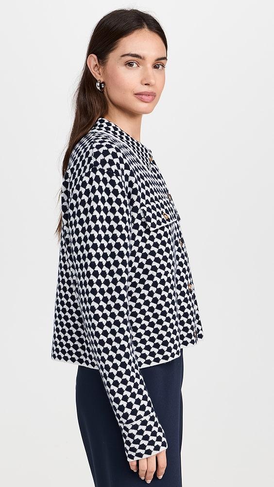 La Ligne Patterned Cropped Jane Jacket | Shopbop Product Image