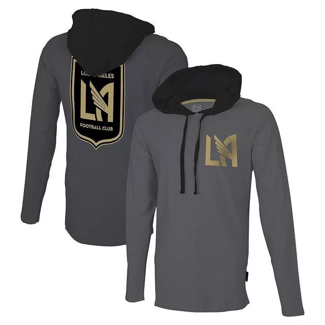 Mens Stadium Essentials Gray LAFC Tradition Raglan Hoodie Long Sleeve T-Shirt Product Image