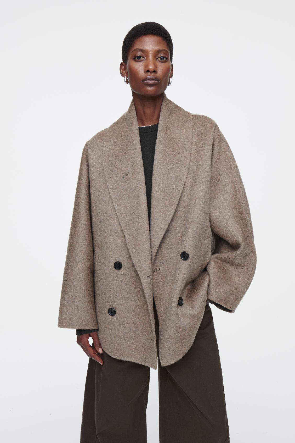 DOUBLE-FACED WOOL PEA COAT Product Image