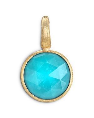 Womens Jaipur 18K Yellow Gold & Turquoise Pendant Product Image