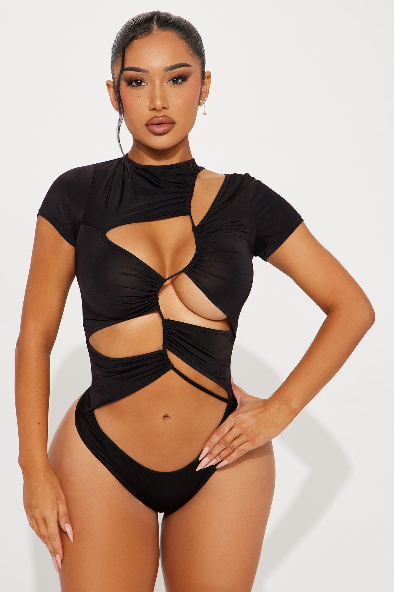 All Caught Up Bodysuit - Black Product Image