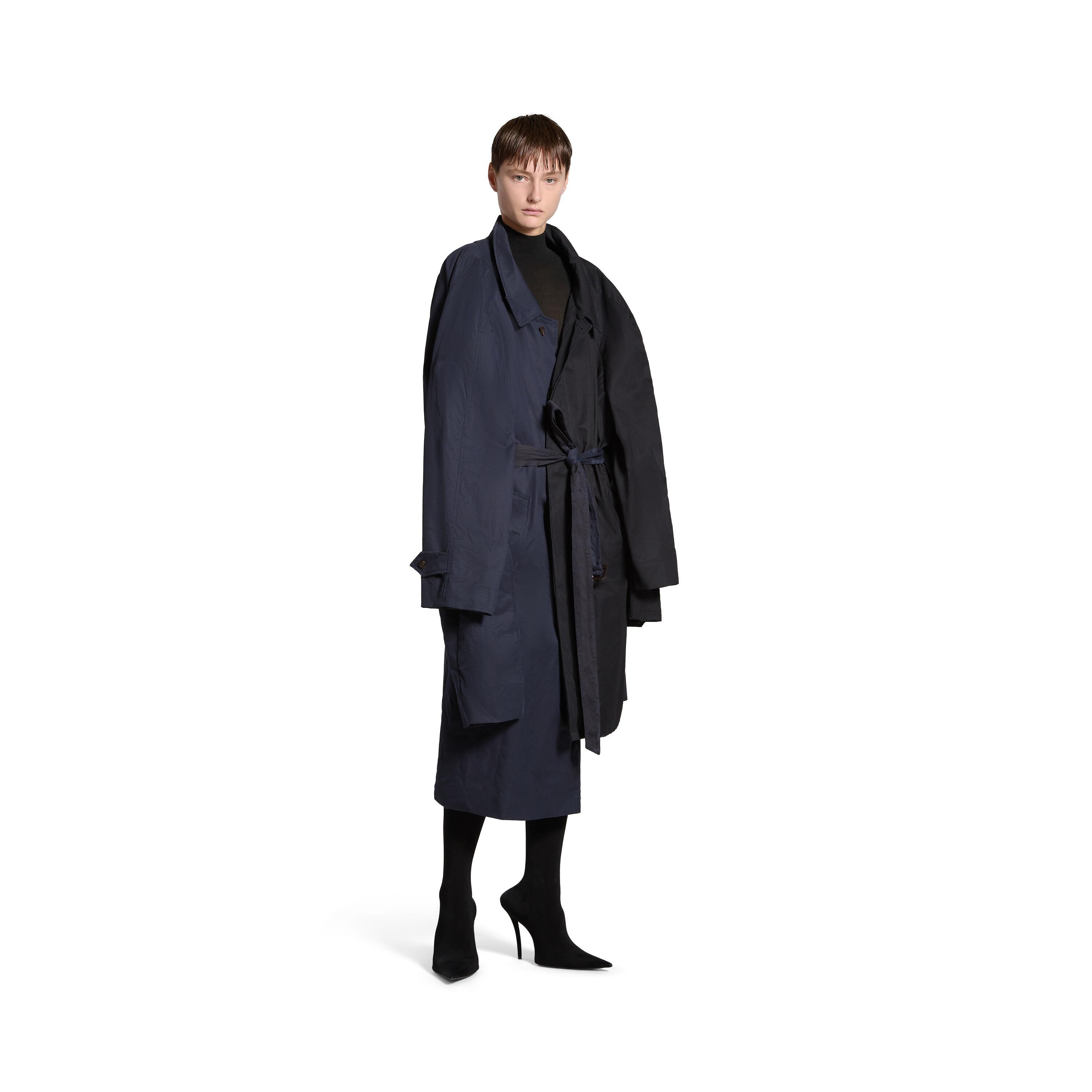 Women's Double Sleeve Carcoat in Black product image