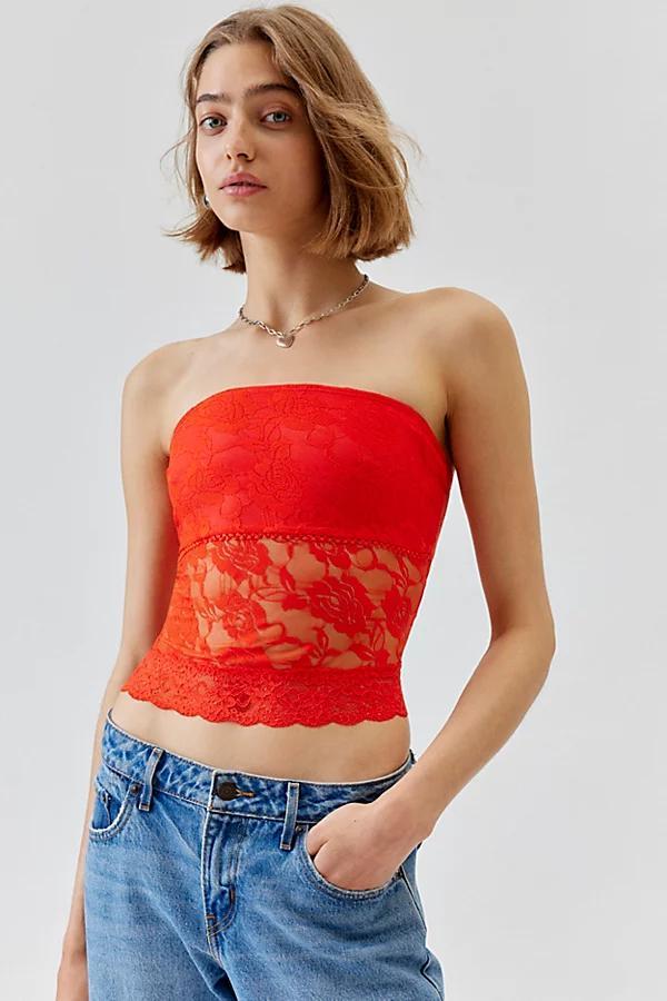 Urban Renewal Remnants Lace Bandeau Tube Top Womens at Urban Outfitters Product Image