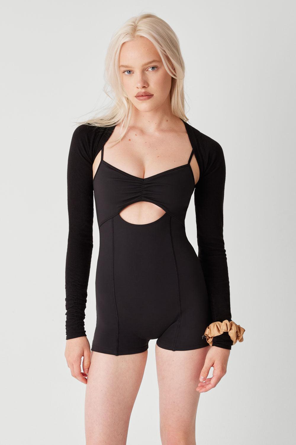 Clara Cutout Bodysuit - Black Product Image