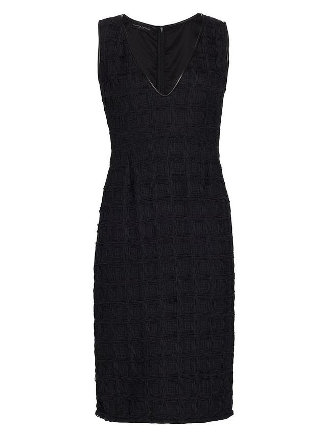 Womens Take Me Away Sleeveless Ribbon Tweed Knee-Length Dress Product Image