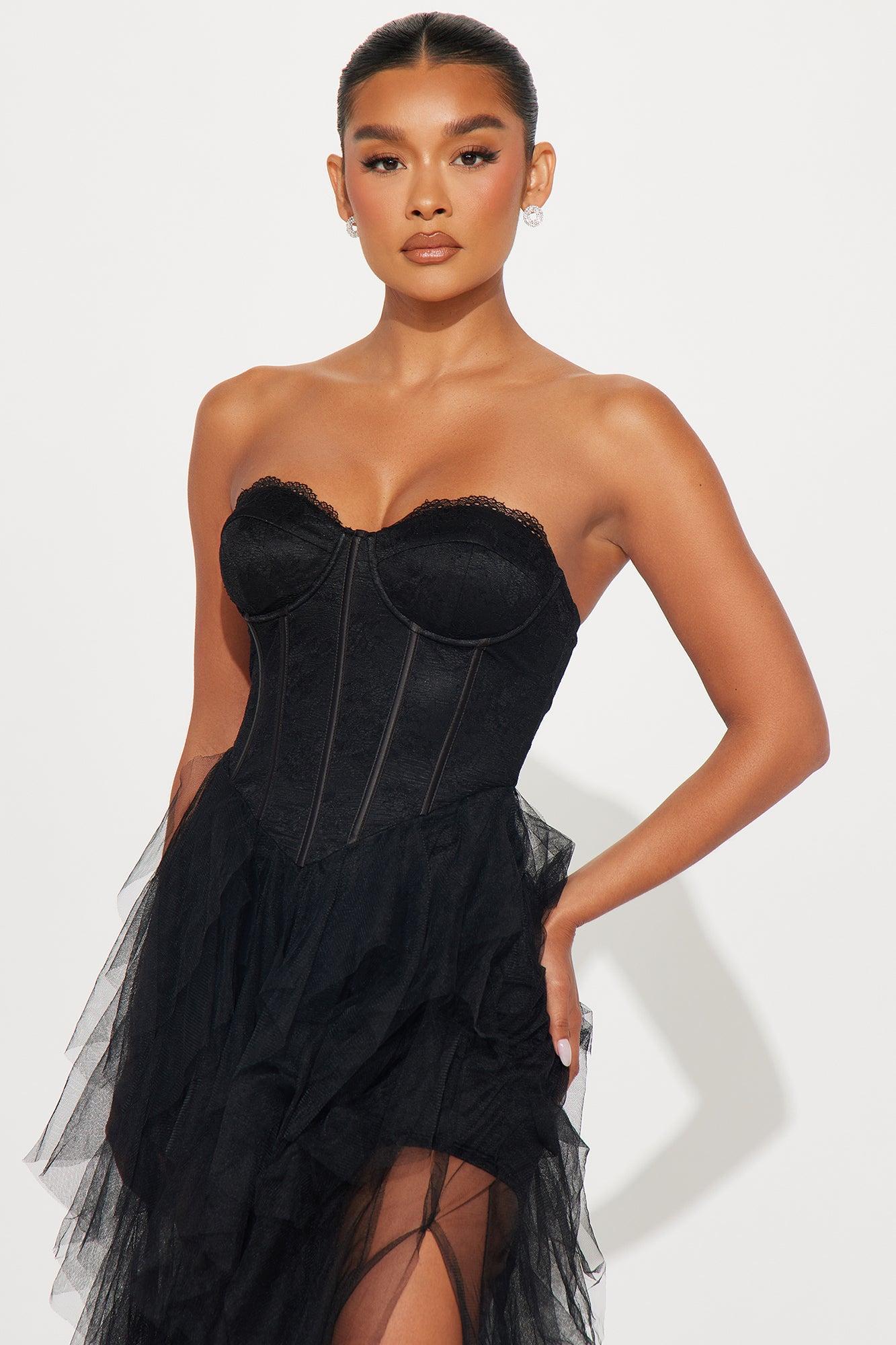 Lucy Tulle Gown - Black Product Image