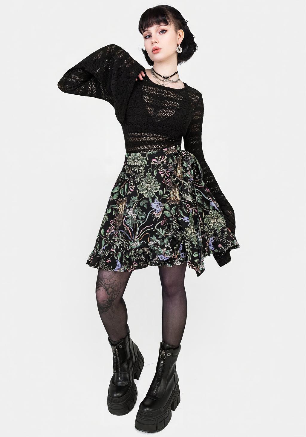 Beltane Frill Wrap Mini Skirt Product Image