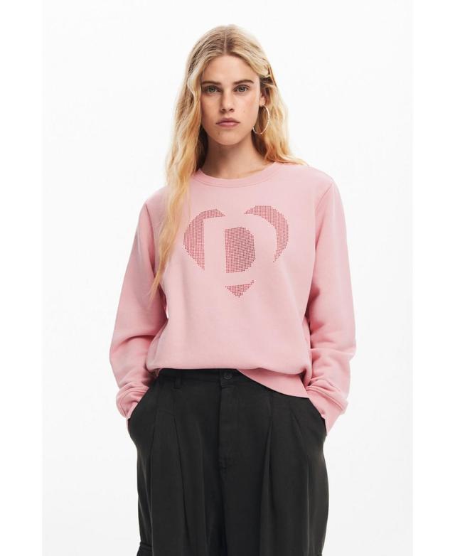 Desigual Womens heart sweatshirt Product Image