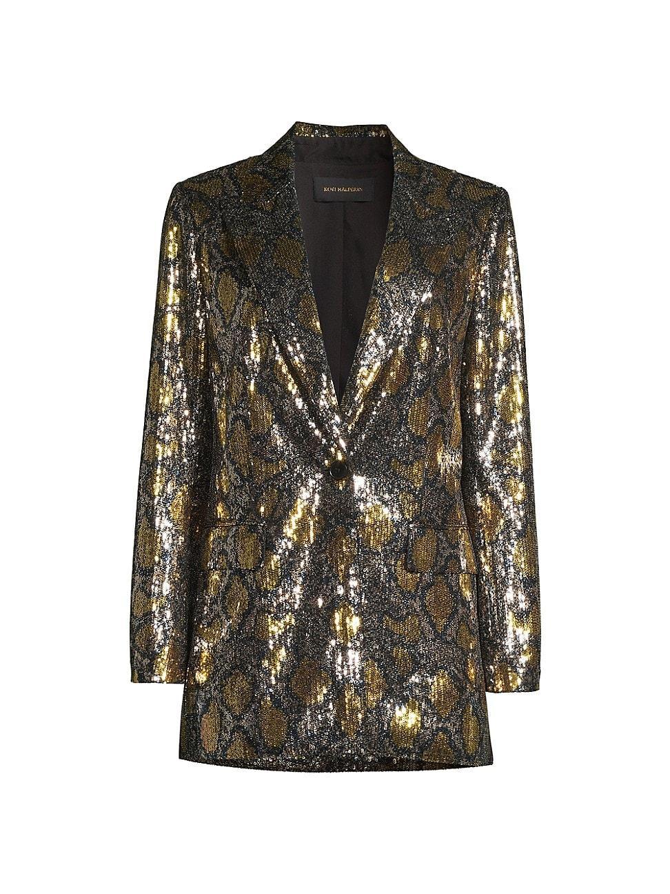 Womens Audrey Snake Sequin Jacket Product Image