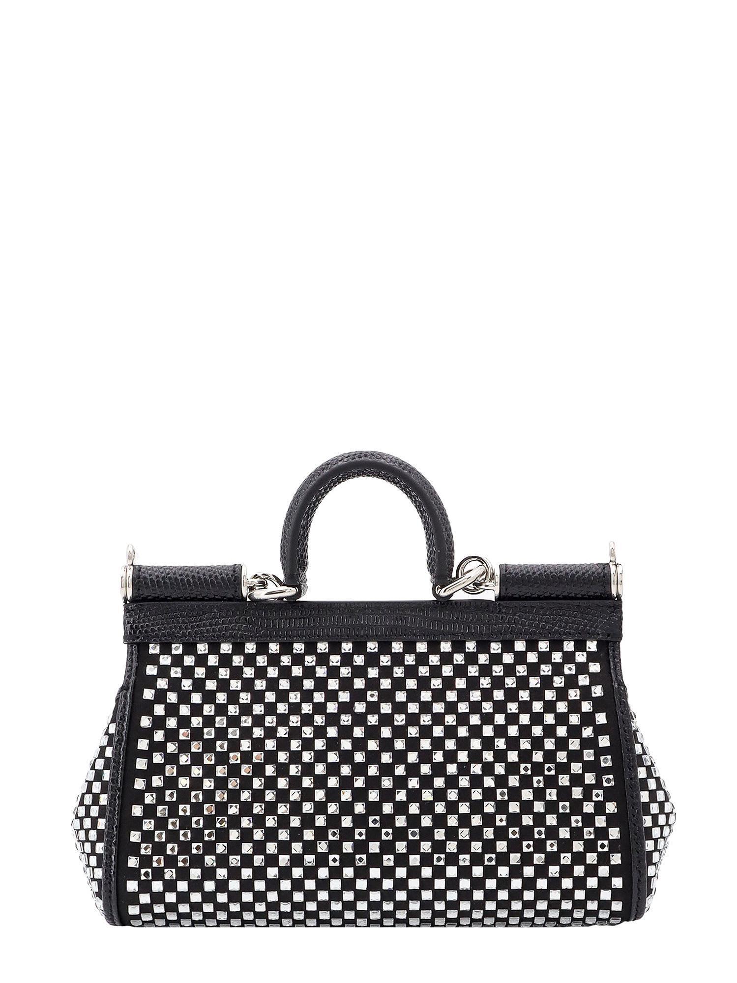 Sicily Handbag In Black/silver Product Image