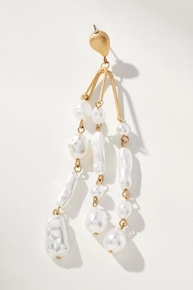 Pearl Fringe Drop Earrings Product Image