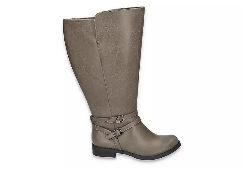 Easy Street Bay Plus Plus by Easy Street Womens Wide Athletic Calf Tall Boots Product Image