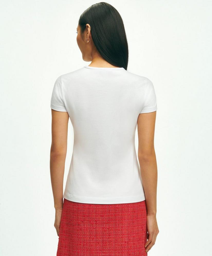 Elevated Cotton Modal Pique T-Shirt Product Image