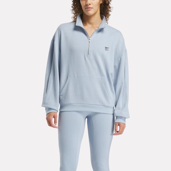 Reebok x SET Classic Lightweight Quarter-Zip Sweatshirt Product Image