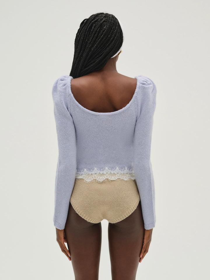 Rosaleen Knit Top — Blue product image