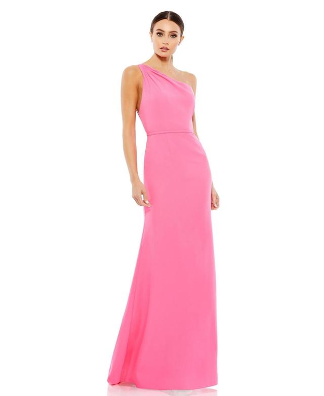 Ieena for Mac Duggal One-Shoulder Jersey Mermaid Gown Product Image