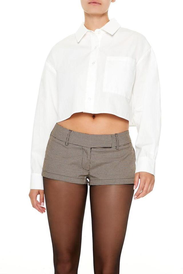 Houndstooth Trouser Hot Shorts | Forever 21 Product Image