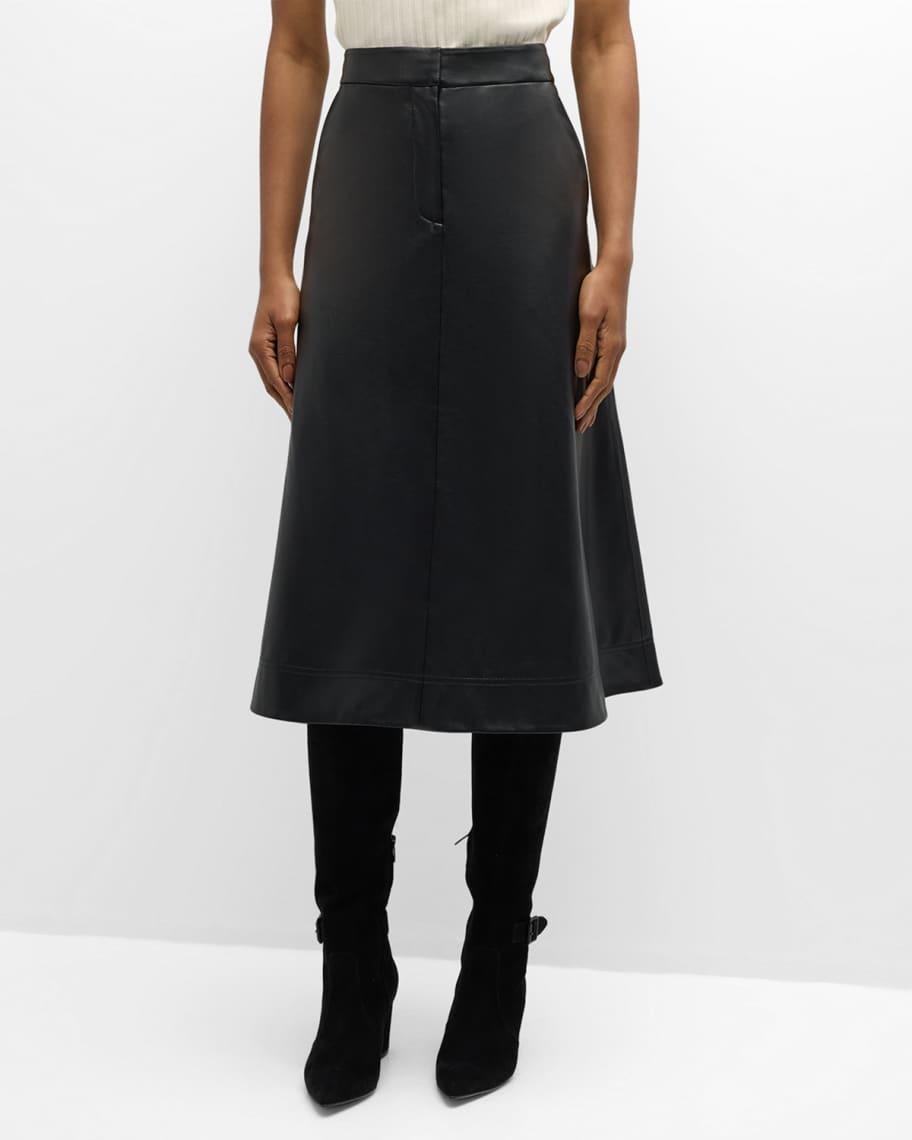 Louise Vegan Leather Skirt Product Image