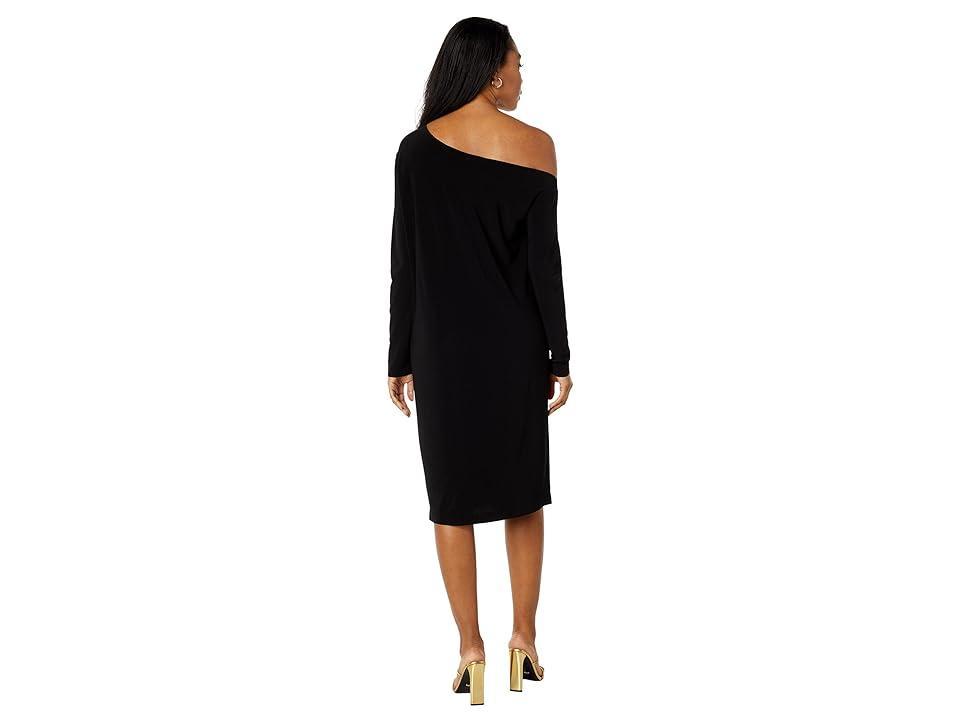 Norma Kamali Drop Shoulder Dress Black. (also in M, S, XS). Product Image