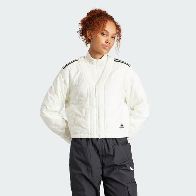 adidas Nuganic Crop Light Insulation Jacket Black M Womens Product Image