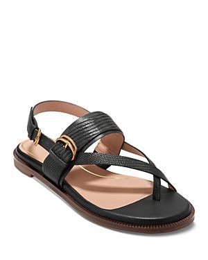 Cole Haan Womens Anica Lux Buckle Flat Sandals Product Image