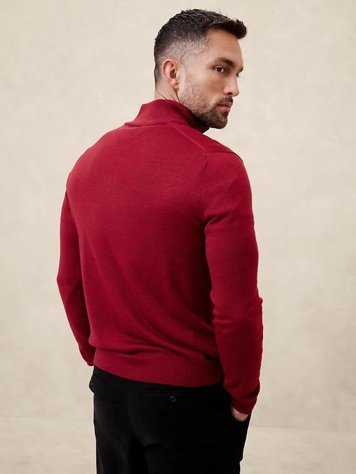 Merino Wool Quarter-Zip Sweater Product Image