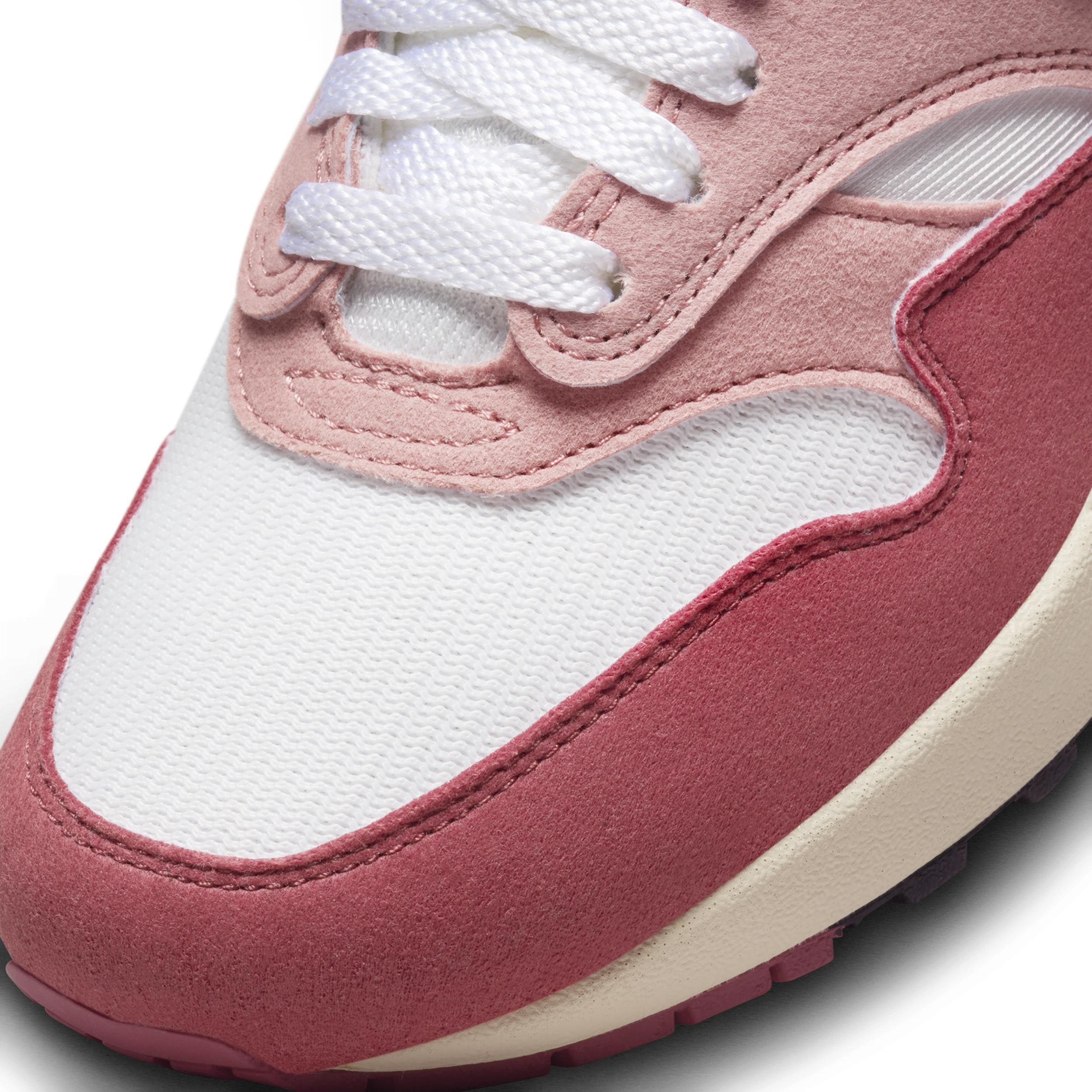 Nike Womens Air Max 1 87 - Shoes White/Pink/Black Product Image